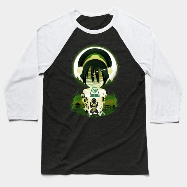 Earthbender Baseball T-Shirt by DANDINGEROZZ